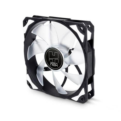 Ventilador Nox Hfan 12cm 1.600rpm Leds-Blancos | Quonty.com | NXHUMMERF120LW