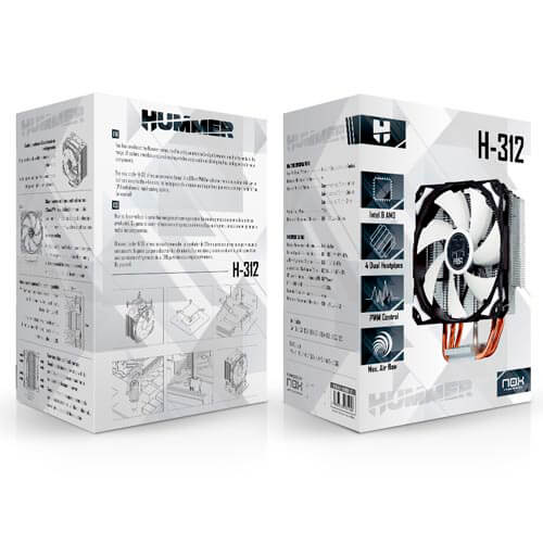 Refrigerador Cpu Nox Hummer H-312 Multisocket Intel Amd | Quonty.com | NXHUMMERH312