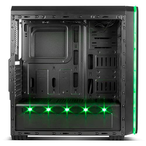 Caja Semitorre/Atx Nox Hummer Mc Usb3.0 Negra Leds | Quonty.com | NXHUMMERMCB