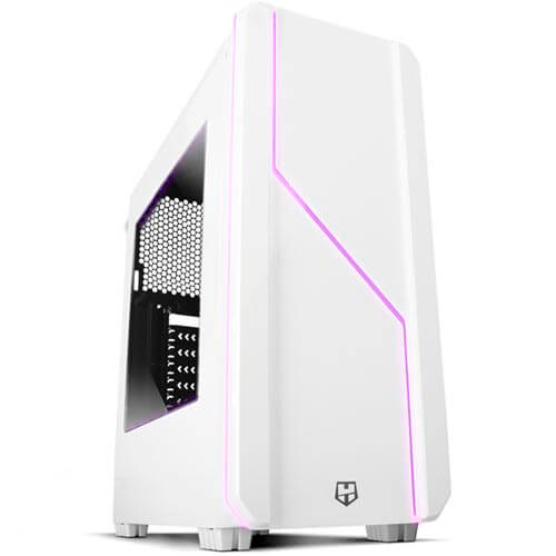 Caja Semitorre/Atx Nox Hummer Mc Usb3.0 Blanca Leds | Quonty.com | NXHUMMERMCW
