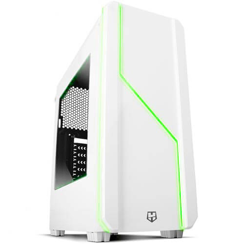 Caja Semitorre/Atx Nox Hummer Mc Usb3.0 Blanca Leds | Quonty.com | NXHUMMERMCW
