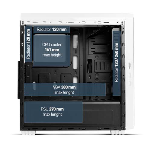 Caja Semitorre/Atx Nox Hummer Zs Zero Ed. Usb3.0 | Quonty.com | NXHUMMERZSZ