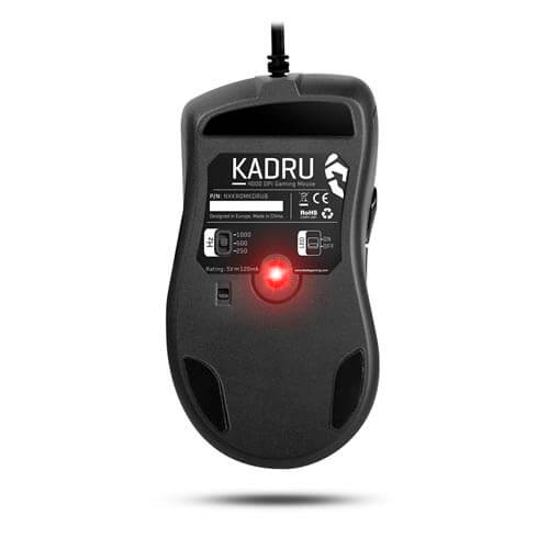 Raton Nox Krom Kadru Gaming Optico 4000dpi Usb Negro | Quonty.com | NXKROMKDRUB