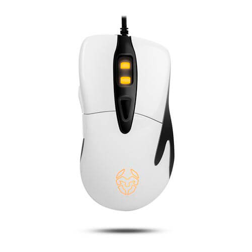 Raton Nox Krom Kadru Gaming Optico 4000dpi Usb Blanco | Quonty.com | NXKROMKDRUW