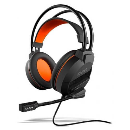 Auriculares C/Microfono Nox Krom Khami Gaming Jack-3.5 Negro | Quonty.com | NXKROMKHAMI
