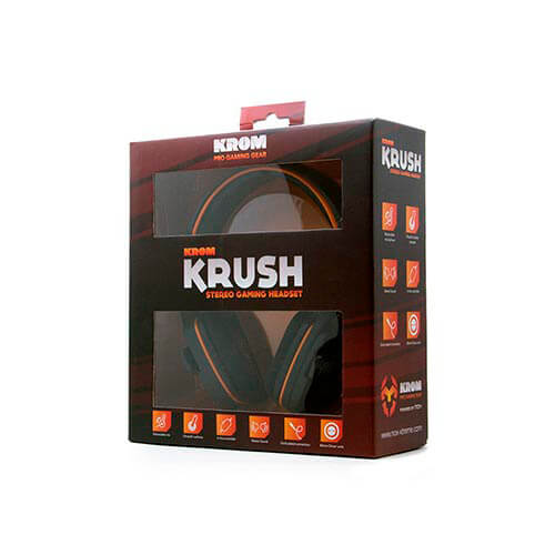 Auriculares C/Microfono Nox Krush Gaming Jack 3.5mm Negro | Quonty.com | NXKROMKRUSH