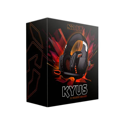 Auriculares C/Microfono Nox Krom Kyus 7.1 Usb Negro/Naranja | Quonty.com | NXKROMKYS
