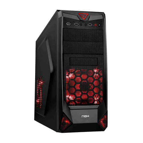 Caja Semitorre/Atx Nox Nx200 S/Fuente Usb3.0 Metal | Quonty.com | NXNX200