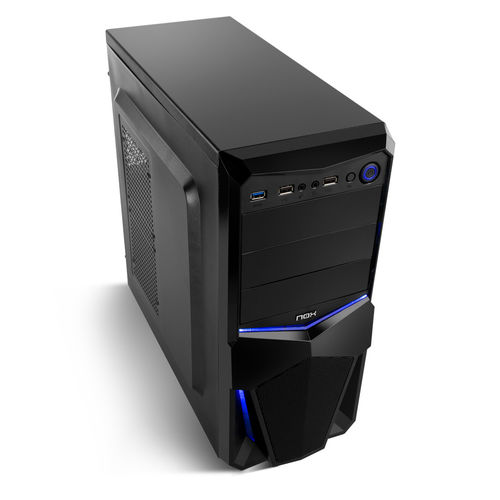 Caja Semitorre/Atx Nox Nxpax Blue Edition Usb3.0 | Quonty.com | NXPAX