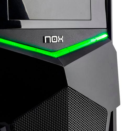 Caja Semitorre/Atx Nox Nxpax Usb3.0 Led Verde Metal | Quonty.com | NXPAXG