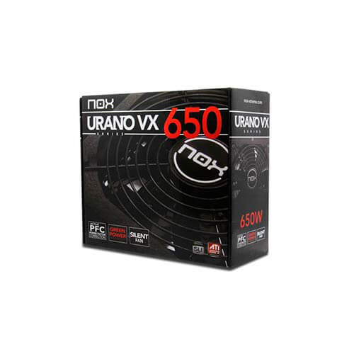 Fuente Nox Urano Vx 650w Pfc-Activo 12cm Atx | Quonty.com | NXURVX650