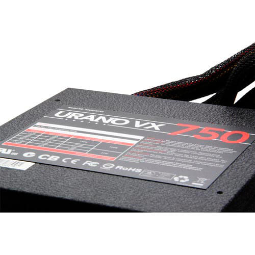 Fuente Nox Urano Vx 750w Pfc-Activo 85+ 14cm Atx | Quonty.com | NXURVX750
