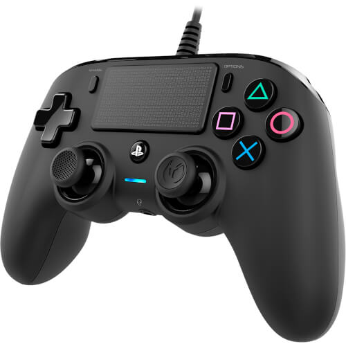 Mando Para Ps4 Nacon Compact Controller Black - Panel Táctil | Quonty.com | NAC PS4 BLACK