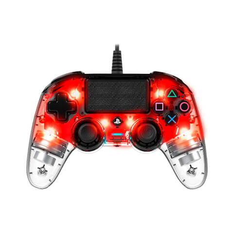 Mando Para Ps4 Nacon Compact Controller Light Red - | Quonty.com | NAC PS4 LIGHT RED