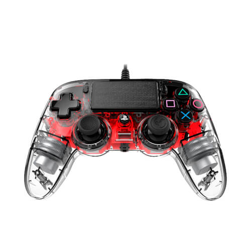 Mando Para Ps4 Nacon Compact Controller Light Red - | Quonty.com | NAC PS4 LIGHT RED