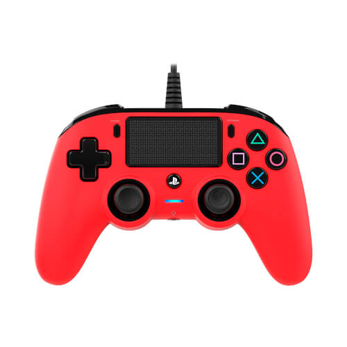 Mando Para Ps4 Nacon Compact Controller Red - Panel Táctil | Quonty.com | NAC PS4 RED