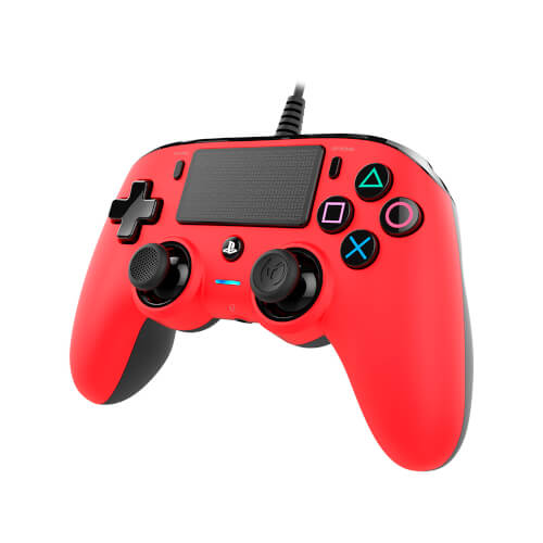 Mando Para Ps4 Nacon Compact Controller Red - Panel Táctil | Quonty.com | NAC PS4 RED