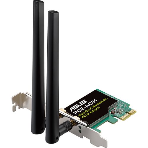 Tarjeta Red Asus Pce-Ac51 Pci-E Dualband Wifi-Ac/433mbps | Quonty.com | 90IG02S0-BO0010