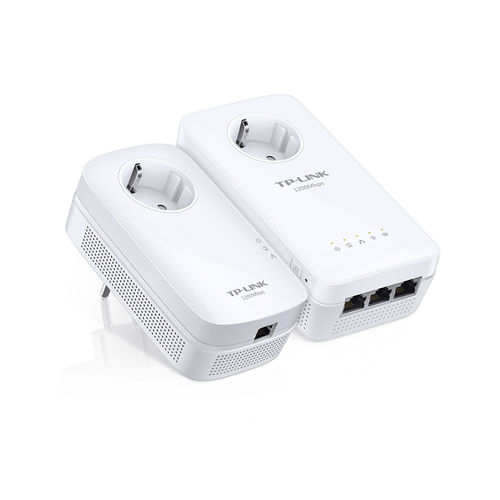Kit 2 Powerline Tp-Link Tl-Wpa8630p Wifi-Ac/1200mbps Enchufe | Quonty.com | TL-WPA8630P KIT