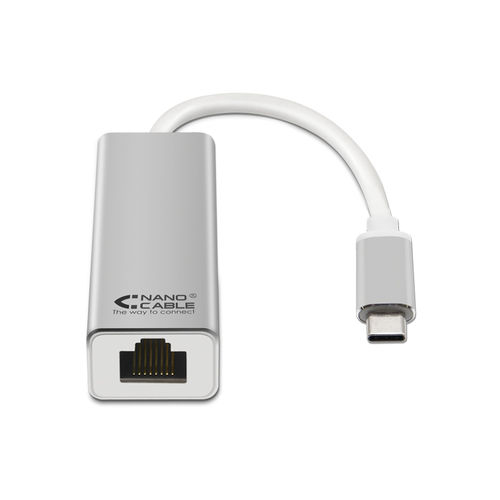 Adaptador Usb-C A Lan Nanocable 10.03.0402 - Ethernet 10/100 | Quonty.com | 10.03.0402