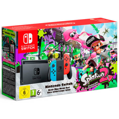 Videoconsola Nintendo Switch Red&Blue + Juego Splatoon 2 | Quonty.com | SWITCH RED BLUE SPL