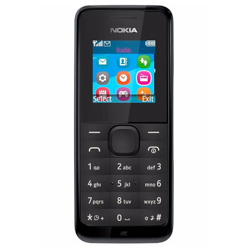 Smartphone Nokia 105 1.45'' 2g | Quonty.com | NOKIA 105 BLACK