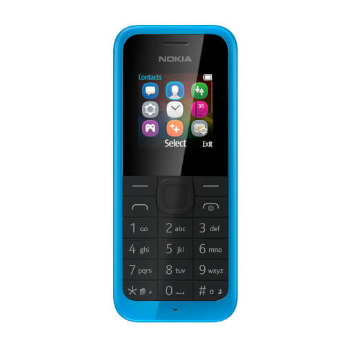 Smartphone Nokia 105 1.45'' 2g Azul/Negro | Quonty.com | NOKIA 105 CYAN