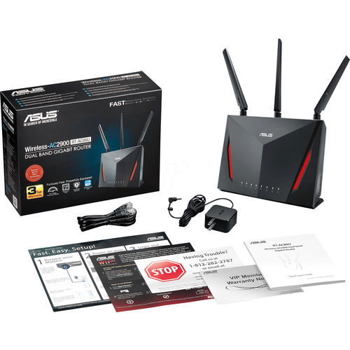 Router Asus Rt-Ac86u 4ptos Wifi-Ac/2900mbps Wps | Quonty.com | 90IG0401-BM3000