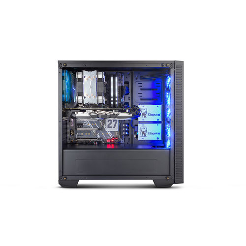 Caja Semitorre/Atx Nox Hummer Tg Rgb S/Fuente Usb3.0 Negra | Quonty.com | NXHUMMERTGRGB