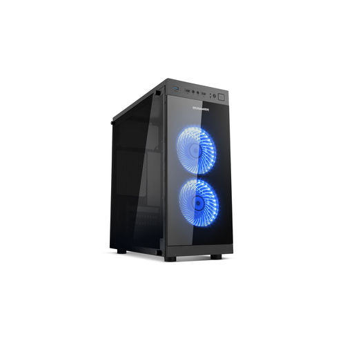 Caja Semitorre/Atx Nox Hummer Tgs Usb3.0 Negra Led-Azul | Quonty.com | NXHUMMERTGS