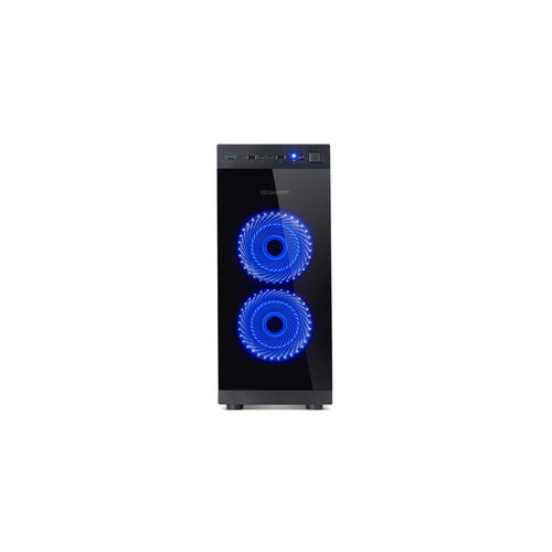 Caja Semitorre/Atx Nox Hummer Tgs Usb3.0 Negra Led-Azul | Quonty.com | NXHUMMERTGS