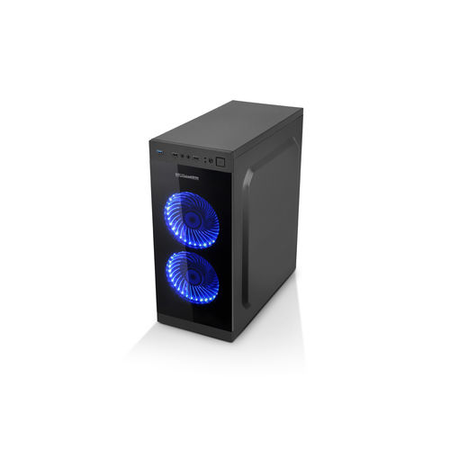 Caja Semitorre/Atx Nox Hummer Tgs Usb3.0 Negra Led-Azul | Quonty.com | NXHUMMERTGS