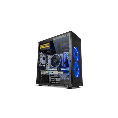 Caja Semitorre/Atx Nox Hummer Tgs Usb3.0 Negra Led-Azul | Quonty.com | NXHUMMERTGS