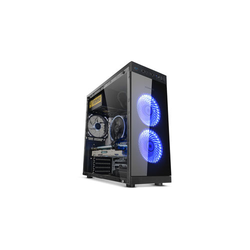 Caja Semitorre/Atx Nox Hummer Tgs Usb3.0 Negra Led-Azul | Quonty.com | NXHUMMERTGS
