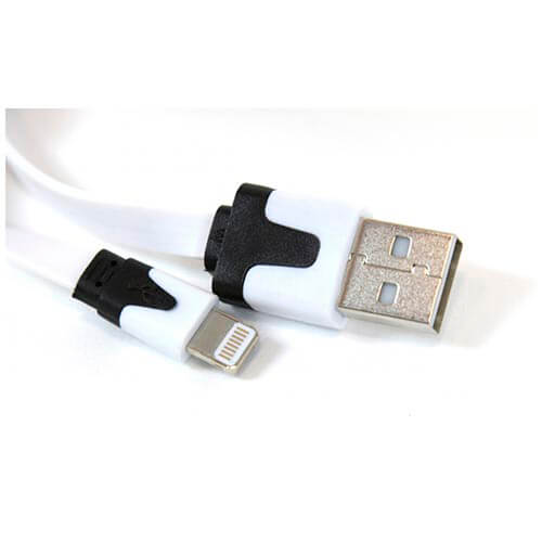 Cable Usb Omega Usb2.0 A/M - Lightning Blanco | Quonty.com | OUIPL