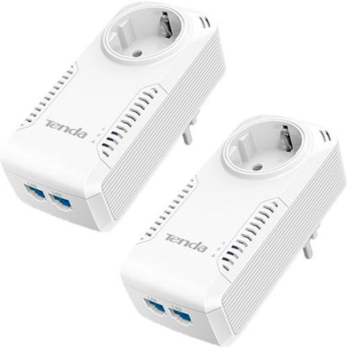 Kit 2 Adaptadores Homeplug Tenda P1002p Kit 2rj45/1000mbps | Quonty.com | P1002P KIT