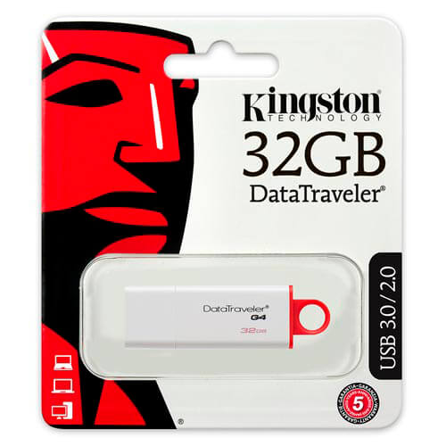 Pendrive Kingston 32gb Usb3.0 Dt G4 Blanco | Quonty.com | DTIG4/32GB
