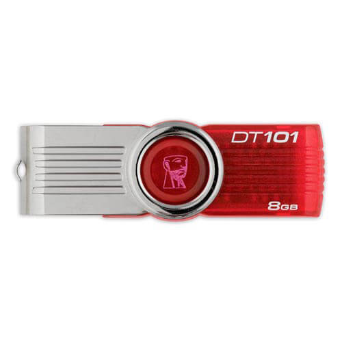 Pendrive Kingston 8gb Usb2.0 Dt101 Rojo | Quonty.com | DT101G2/8GB