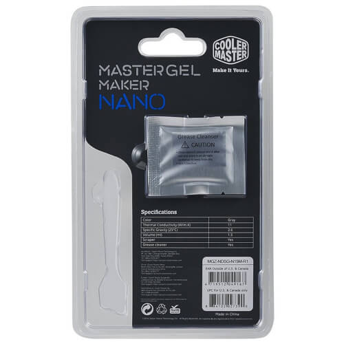 Pasta Termica Cooler Master Mastergel Maker Nano | Quonty.com | MGZ-NDSG-N15M-R1