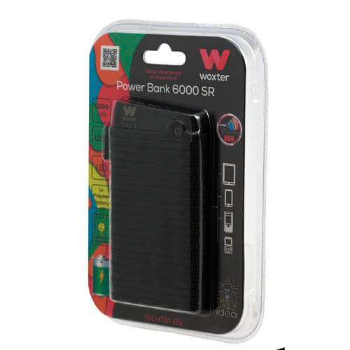 Powerbank/Bateria Externa Woxter 6000 Sr Negro | Quonty.com | PE26-125