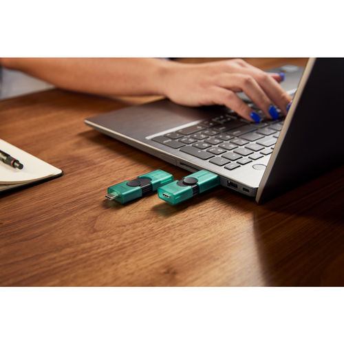 Pendrive Kingston 128gb Usb3.2 Duog2 Type-C Y Type-A Negro | Quonty.com | DTDEG2/128GB