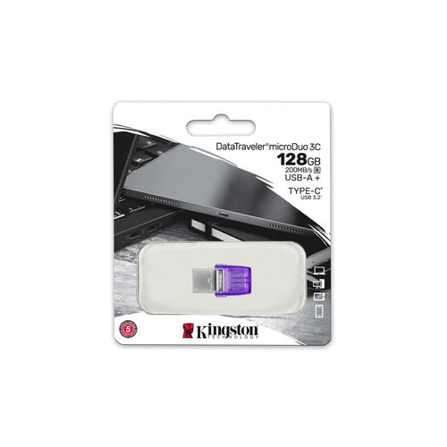 Pendrive Kingston 128gb Usb3.2 Microduo 3c | Quonty.com | DTDUO3CG3/128GB