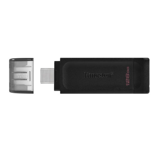 Pendrive Kingston 128gb Usb-C 3.2 Dt70 Negro | Quonty.com | DT70/128GB