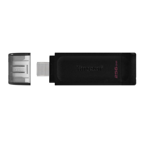 Pendrive Kingston 256gb Usb-C 3.2 Dt70 Negro | Quonty.com | DT70/256GB