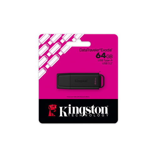 Pendrive Kingston 64gb Usb3.2 Exodia Gen2 Negro | Quonty.com | DTXG2/64GB