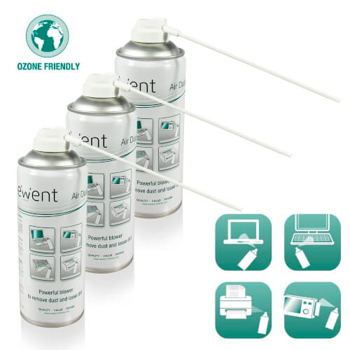 Pack - 3 Aire Comprimido Eminent 400 Ml Upright Use | Quonty.com | EW5601-3
