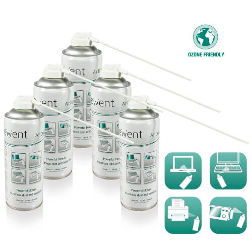 Pack - 5 Aire Comprimido Eminent 400 Ml Upright Use | Quonty.com | EW5601-5