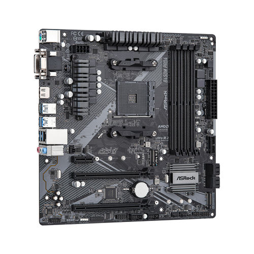 Placa Asrock B450m Pro4 R2.0 Amd Am4 4ddr4 Hdmi Pcie3.0 4sata3 Matx | Quonty.com | 90-MXBEG0-A0UAYZ