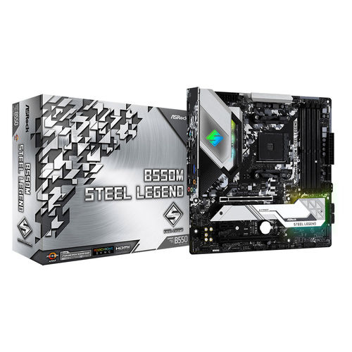 Placa Asrock B550m Steel Legend Amd Am4 4ddr4 Hdmi Pcie3.0 Sata3 Usb3.2 Matx | Quonty.com | 90-MXBCU0-A0UAYZ
