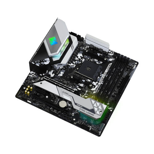 Placa Asrock B550m Steel Legend Amd Am4 4ddr4 Hdmi Pcie3.0 Sata3 Usb3.2 Matx | Quonty.com | 90-MXBCU0-A0UAYZ